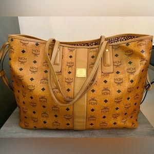 MCM Large Liz Visetos Reversible Tote